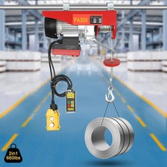 Portable Mini Electric Hoist 110/220V Small Wire Rope Electric Winch Mini Crane