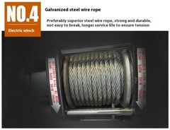 Electric Winch Car 12v24v Electric Hoist Buggy Winch Car Winch Self Rescue