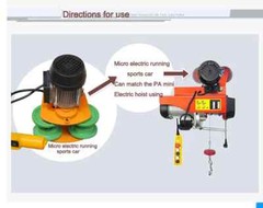 0.5 Tons Electric Hoist Micro Crane Hand-pulled I-beam Power Tools