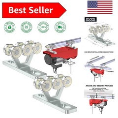 Pack of 2 6 Wheel Hoist Trolleys with Silent Operation – Perfect for Warehouses