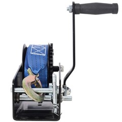 2500LB Two-Way Ratchet Hand Winch 32.8FT Steel Cable For Trailer Boat ATV