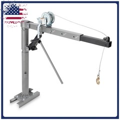 Pickup Truck Crane w/Manual Winch 1000LB Capacity Folding Truck Bed Crane Hoist