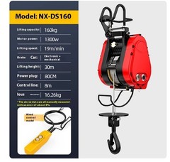 160 Kg 30 M Double-hole Electric Hoist 220 V Suspended Portable Home Crane