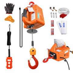 3-In-1 1500W Electric Hoist Winch, 120V Portable Electric Hoist with Remote (Man