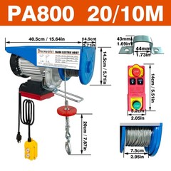 Electric Hoist with Remote Control,1760lbs Electric Hoist 110 Volt,Electric H…