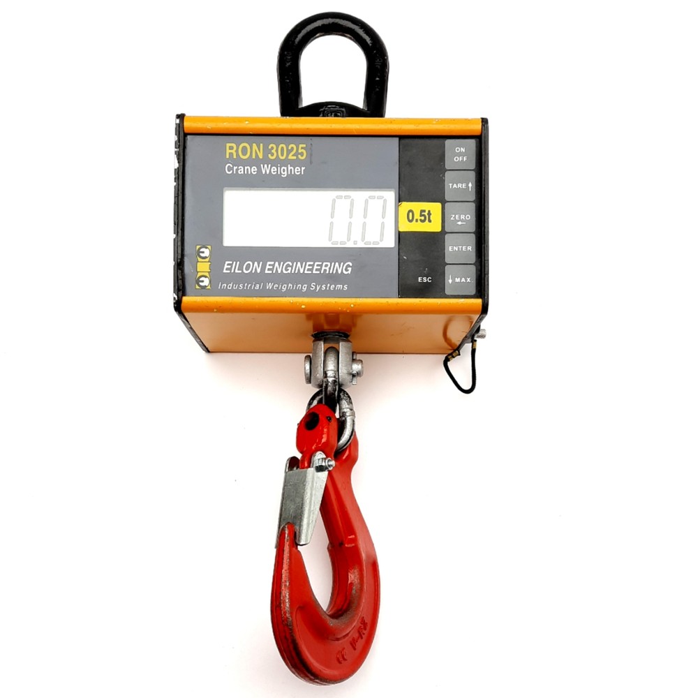 Eilon Engineering RON 3025 Crane Weigher, 0.5t Capacity, 5-Digit 1in LCD Display