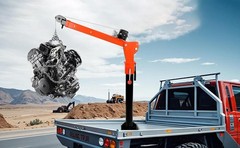 1100lbs Pickup Truck Crane 2000 lbs w/ Electric Winch Jib Crane for Factory