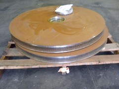 85 TON /30 TON AUX WHITING SHEAVE BLOCK-NEW, UNUSED W/COVER-BEARING
