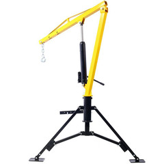 Yellow Receiver Hitch Mounted Hydraulic Swivel Pickup Truck Crane, Capacity with