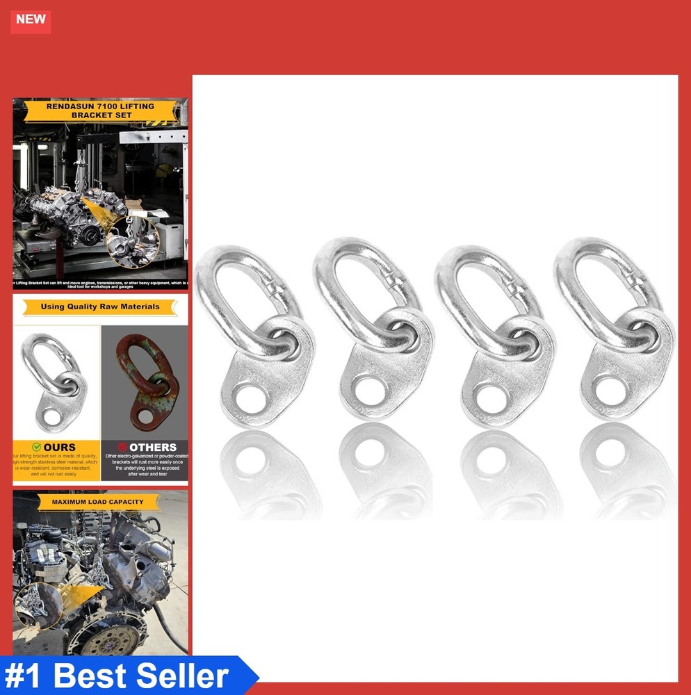 Lifting Bracket Set 5500lb Stainless Steel 4 Pack Engine Hoist Support Bar