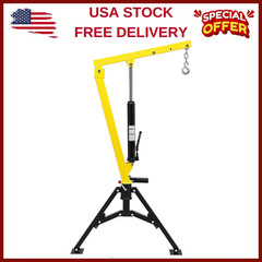 Receiver Hitch Mounted Hydraulic Swivel Pickup Truck Crane, 360° Swivel,1000 lbs