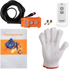 3-in-1 Electric Hoist Winch 1100LBS 1500W 110V 25ft Lift Wireless Remote Control