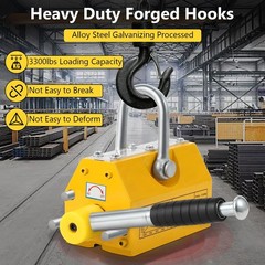 Magnetic Lifter With Release 3300/4400/6600LBS Heavy Duty Magnet Steel Permanent