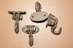 CRANE HOIST WALL HOOK,PLANT HOOK,GARDEN DECOR,ALL OCCASION GIFT,BATH DECOR, N-36