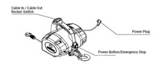 Novawinch PT1100 Portable AC 120v Powered Winch/Hoist Combination 1,100lbs Capac