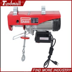 Findmall 1760lb 1350W Electric Hoist Crane Winch w/328ft Wireless Remote Control