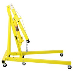 2 Ton Folding Engine Hoist Heavy Duty Steel Crane with 6 Casters