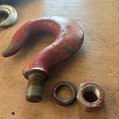 Vintage Vulcan 9 Drop Forged USA Hook with 1″-16 Thread and Nut