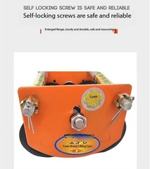 Electric Hoist Hand-pushed Six-wheel Lifting Crane Single-track Pulley Block