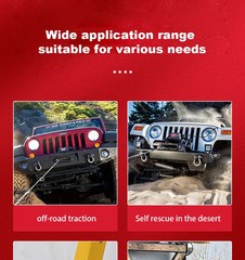 Electric Winch 12V/24V Vehicle-Mounted Crane Self-Rescue Electric Hoist