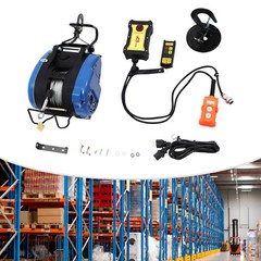 Electric Hoist Winch Portable Crane Lift Remote Control 95ft Lifting 200kg~500kg