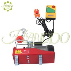 Mini Electric Hoist 1320lbs 14ft Wired Remote + 328ft Wireless Remote Control