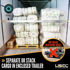 Adjustable Steel E Track Load Bars 92″-103″ (2-Pack) – 1,500 LBS Capacity NEW