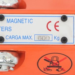 1320LBS 600kg Steel Magnetic Lifter Heavy Duty Crane Hoist, 2 Safety Factor