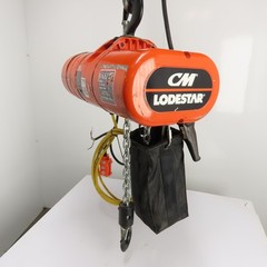 CM Lodestar Model RRS 2Ton 4000LB Electric Chain Hoist 15’Lift 16FPM 3Ph 230/460