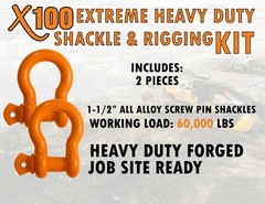 Rigging Shackle Kit Extreme Duty for Jobsite Crane Construction Jobs All Alloy