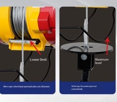 Little King Kong Home Use Compact Electric Hoist with Remote Control Winch