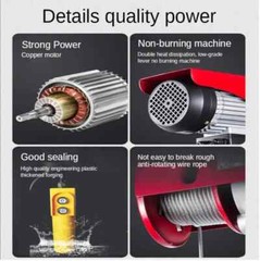Electric Winch Handheld Portable Winch Workshop Garage Gantry Crane Lift