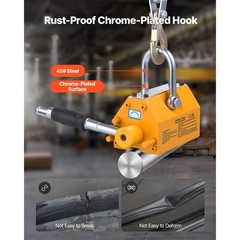 Uimoso Permanent Magnetic Lifter with 880 lbs Load Capacity, N42 Magnet