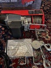 PITTSBURGH 120 Volt, Electric Hoist with Remote Control, Cable Length 48ft
