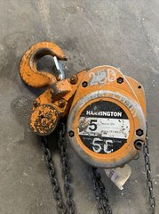 Used Harrington 5 ton Chain HOIST 10ft Lift Chain CF050 5 ton Hooks chain CF4