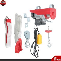 PA200 Electric Hoist 440lbs w/ 14ft Remote, Dual Hook System, 110V 510W Motor