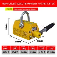 100-600Kg Steel Permanent Magnetic Crane Metal Suction Cup Construction Tools