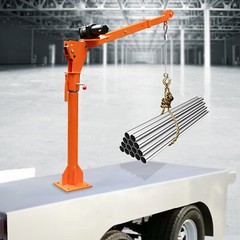 1100 LB Truck-Mounted Crane Hoist Truck-Mounted Crane with 12V Electric Winch