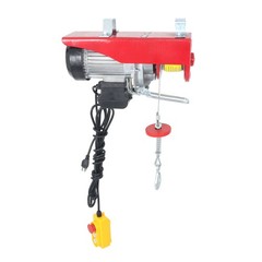 Compact 110V Electric Hoist – 600kg Capacity with Lifting Belt & Remote