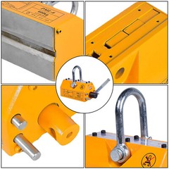 100/200/400/600KG Steel Magnetic Lifter Heavy Duty Crane Hoist Lifting Magnet