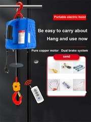 Electric Hoist 220v Small 1 Ton Hook Lifter Crane Hook Type Electric Hoist Home