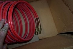 NEW NYCOIL HOIST TWIN COILED AIR LINE 75 Ft 3/8 Npt Male Swivel Both Ends 22650