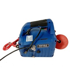 110V Portable Wire-controlled Electric Hoist 450KG 7.6M Household Electric Winch