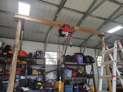 2000 Lb. Electric Hoist With Remote Control Heavy Duty Hoisting System Brand New
