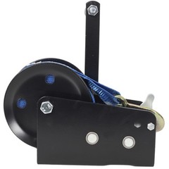 2500LB Two-Way Ratchet Hand Winch 32.8FT Blue Strap for Trailer Boat ATV