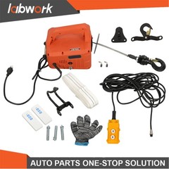 Labwork 3in1 Portable Electric Hoist Winch 1100lbs 1500W 30ft Lifting Height