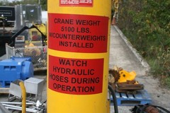 Air Technical Electric Boom Hoist Crane 1000 lb cap NOTMJCPRT186101M Counter