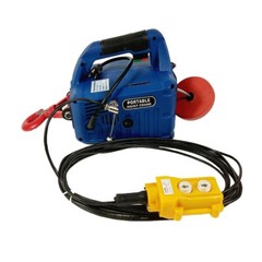 110V Household Wire-controlled Electric Hoist 450KG*7.6M Portable Electric Winch