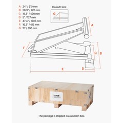 Uimoso 10 Ton Hydraulic Scissor Hoist Kit fit 12-16ft Dump Trailer Bed Body