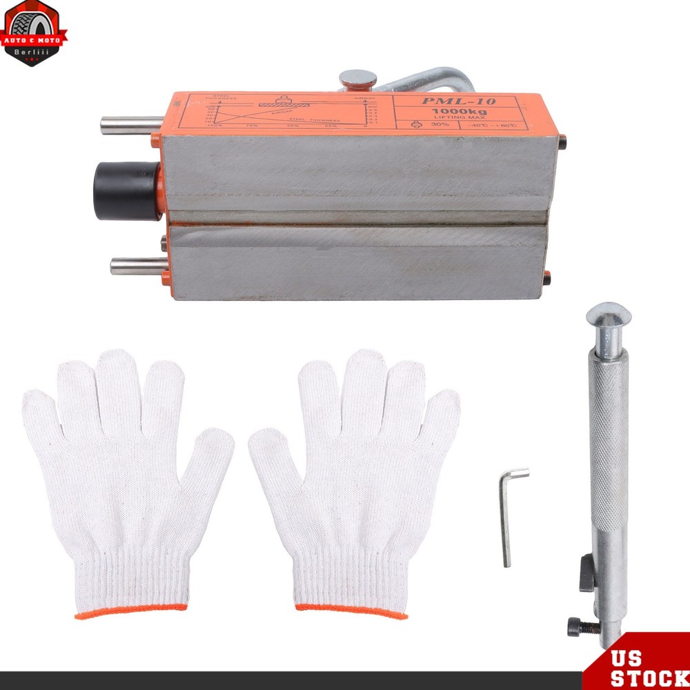 Lifting Magnet Permanent Magnetic Lifter Neodymium Hoist 1000kg/2200lbs Orange